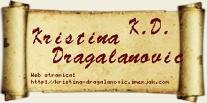Kristina Dragalanović vizit kartica
